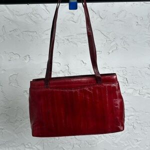Vintage red eel skin purse by Sun & Sea